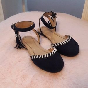 Peek kids navy blue suede sandals